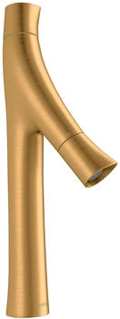 Axor Starck Organic 2-Griff Waschtischarmatur 170 für Aufsatzwaschtische Brushed Gold Optic 12012250