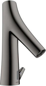 Axor Starck Organic Elektronik-Waschtischmischer mit Temperaturregulierung und Netzanschluss 230 V Polished Black Chrome 12173330