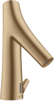 Axor Starck Organic Elektronik-Waschtischmischer mit Temperaturregulierung und Netzanschluss 230 V Brushed Bronze 12173140