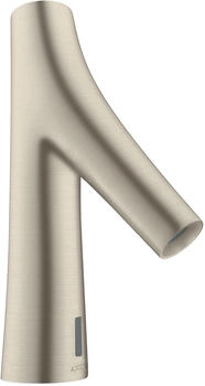 Axor Starck Organic Elektronik-Waschtischmischer mit Temperaturvoreinstellung und Batteriebetrieb Brushed Nickel 12172820