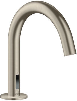 Axor Uno Elektronik-Waschtischarmatur mit Temperaturvoreinstellung und Netzanschluss 230 V Brushed Nickel 38010820