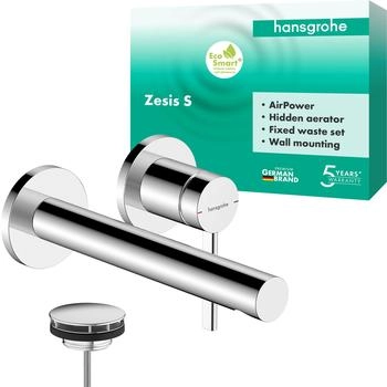 Hansgrohe Zesis S Waschtischarmatur Unterputz Wandmontage Auslauf 19,4 cm Chrom (74750000)