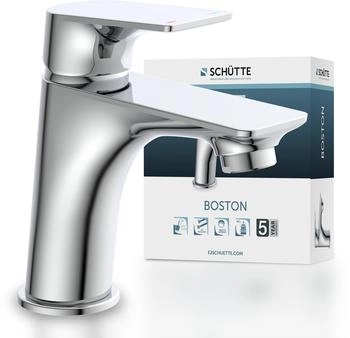 Schütte BOSTON Waschtischarmatur Chrom mit Ablaufgarnitur (33210)