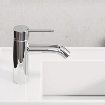 Kludi BOZZ Waschtisch-Einhandmischer 100mm mit Push-Open Ablaufventil chrom (382880576)