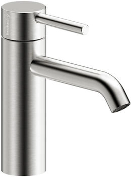 Herzbach DEEP iX Waschtischmischer M-Size 130mm ohne Ablauf Edelstahl (18.023200.1.09)