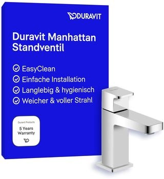 Duravit Manhattan Standventil Chrom Ausladung 90mm (MH1080002010)