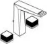 GROHE Allure Brilliant 3-Loch Waschtischarmatur L-Size mit White Attica Einlagen Hard Graphite gebürstet (20671AL0)