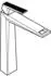 GROHE Allure Brilliant Einhand-Waschtischarmatur XL-Size für Aufsatzbecken mit Rändelstrukturgriff supersteel (24417DC0)