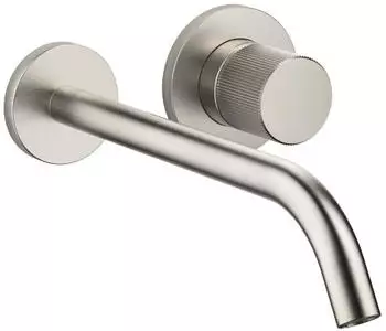 Dornbracht META PURE Waschtisch-Wand-Einhandbatterie ohne Ablaufgarnitur, Ausladung 250 mm, Platin Matt (36861664-06)