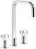 Gessi Inciso+ 3-Loch-Waschtischarmatur, Auslauf H=212mm x Ausladung 160mm, Messing Antik (58115713)