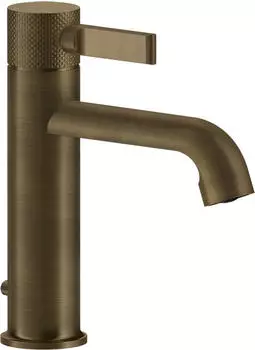 Gessi Inciso Waschtisch-Einhebelmischer mit Ablaufgarnitur 1 1/4, 135mm, Messing Antik (58001713)