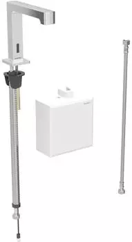 Geberit Brenta Infrarot-Waschtischarmatur Standmontage Batterie hochglanz-verchromt (116173211)