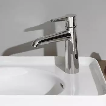 Laufen Pure Einhebel-Waschtischmischer Eco+, halbhoch, Chrom (HF901703100000)