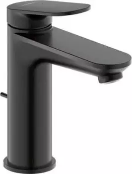 Duravit Wave Einhebel-Waschtischmischer M schwarz matt mit Zugstangen-Ablaufgarnitur (WA1020001046)
