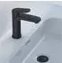 Duravit Wave Einhebel-Waschtischmischer M schwarz matt mit Zugstangen-Ablaufgarnitur (WA1020001046)