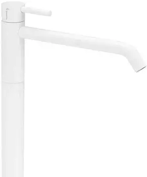 Herzbach Deep White Waschtisch-Standarmatur Bodenmontage H:1020 wei&szlig; matt (23.203810.1.07)