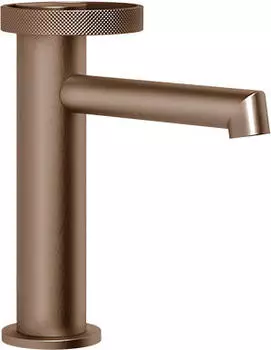 Gessi Anello Waschtisch-Einhebelmischer ohne Ablaufgarnitur, Kupfer geb&uuml;rstet PVD (63302708)