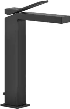 Gessi Rettangolo K Waschtisch-Einhebelmischer mit Ablaufgarnitur, schwarz matt (53005299)