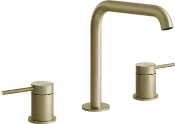 Gessi Flessa 3-Loch-Waschtischarmatur 162mm Messing geb&uuml;rstet PVD (54012727)