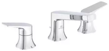 Ideal Standard La Dolce Vita Waschtisch-3-Loch-Armatur mit Metall-Ablaufgarnitur, verchromt (BD661AA)