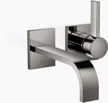 Dornbracht MEM Waschtisch-Wand-Einhandbatterie ohne Ablaufgarnitur, Dark Chrome, 177mm (36860782-19)