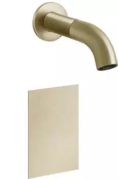 Gessi 316 Trame Waschtisch-Wandauslauf elektronisch 164mm Messing geb&uuml;rstet PVD (54314727)