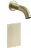 Gessi 316 Trame Waschtisch-Wandauslauf elektronisch 164mm Messing gebürstet PVD (54314727)