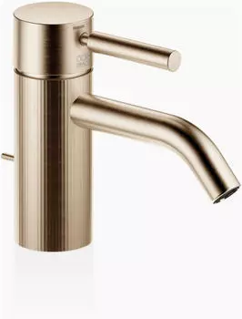 Dornbracht Meta Waschtisch-Einhandbatterie mit Ablaufgarnitur, 135mm, Light Gold geb&uuml;rstet (33505660-27)