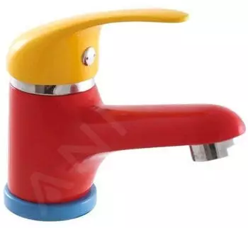 Sapho Kid Waschtischarmatur ohne Ablaufgarnitur, farbig/Chrom (KD02)