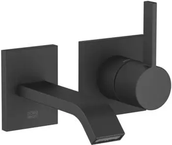 Dornbracht IMO Waschtisch-Wand-Einhandbatterie ohne Ablaufgarnitur, schwarz matt (36860671-33)