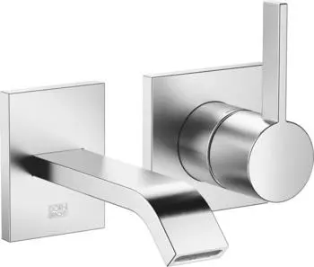 Dornbracht IMO Waschtisch-Wand-Einhandbatterie ohne Ablaufgarnitur, Chrom geb&uuml;rstet (36860671-93)