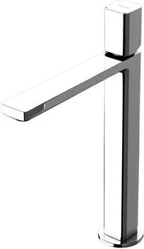 doporro WAO-7901H Waschtischarmatur Einhebelmischer eckig Silber 30,9cm (WAO-7901H)