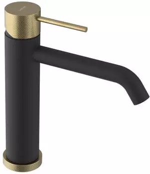 Sapho Ultrasan Waschtischarmatur Schwarz matt/Gold matt (UT004VBG)