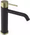 Sapho Ultrasan Waschtischarmatur Schwarz matt/Gold matt (UT004VBG)