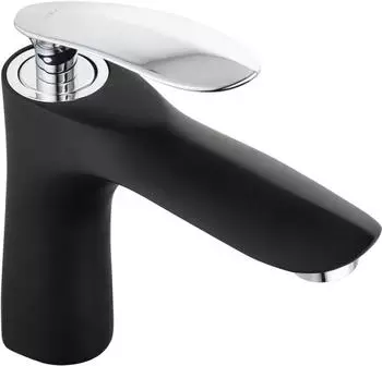 Mexen Lily Waschbeckenarmatur, Schwarz/Chrom (73600-17)