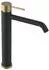 Sapho Ultrasan Waschtischarmatur Schwarz matt/Gold matt (UT007VBG)