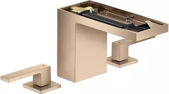 Hansgrohe AXOR MyEdition 3-Loch Waschtischmischer 110 Push-Open, Polished Red Gold (47072300)