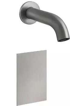Gessi Flessa Waschtisch-Wandauslauf ber&uuml;hrungslos Sensor 146mm schwarz matt (54014299)