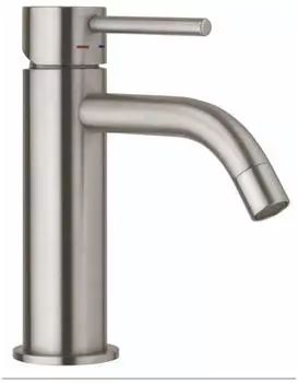 Paffoni Light Waschtischmischer ohne Ablaufgarnitur, Steel Looking (LIG071ST)