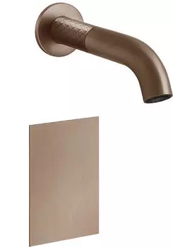 Gessi 316 Intreccio Waschtisch-Wandauslauf ber&uuml;hrungslos 200mm Kupfer geb&uuml;rstet PVD (54115708)