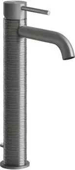 Gessi 316 Trame Waschtisch-Einhebelmischer, Hochversion, Edelstahl geb&uuml;rstet (54304239)