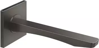 Gessi Rilievo Waschtisch-Wand-Auslauf 1/2" Anschluss 215mm Metall Schwarz geb&uuml;rstet PVD (59100707)