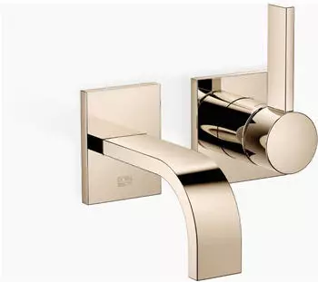 Dornbracht MEM Waschtisch-Wand-Einhandbatterie ohne Ablaufgarnitur, Champagne, 125mm (36867782-47)