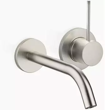 Dornbracht META SLIM Waschtisch-Wand-Einhebelmischer ohne Ablaufgarnitur, Platin matt (36860662-06)