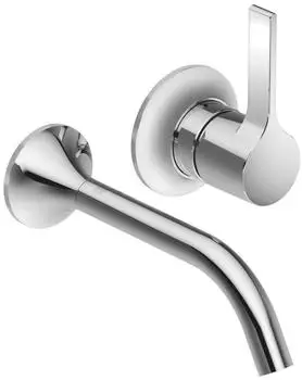 Dornbracht VAIA Waschtisch-Wand-Einhandbatterie ohne Ablaufgarnitur, Ausladung 190mm, Chrom (36860809-00)