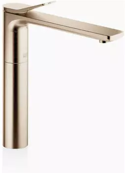 Dornbracht Liss&eacute; Waschtisch-Einhandbatterie mit erh&ouml;htem Standfu&szlig;, Light Gold geb&uuml;rstet (33537845-27)