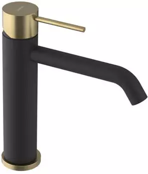 Sapho Ultramix Waschtischarmatur Schwarz matt/Gold matt (UT004BG)