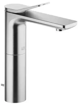 Dornbracht Lisse Waschtisch-Einhandbatterie mit erh&ouml;htem Standfu&szlig;, Chrom geb&uuml;rstet (33506845-93)
