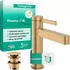 Hansgrohe Finoris Waschtischarmatur 110 CoolStart Push-Open, gebürstete Bronze (76024140)