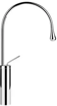 Gessi Goccia Waschtisch-Einhebelmischer, Hochversion, Ausladung 125mm, Schwarz Matt (33810299)